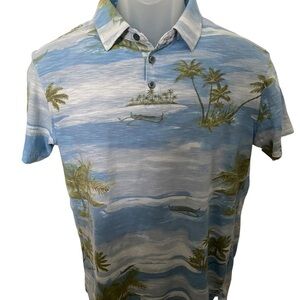 TORI RICHARD Polo Aloha Hawaiian Tropical Short Sleeve Shirt Men S Small